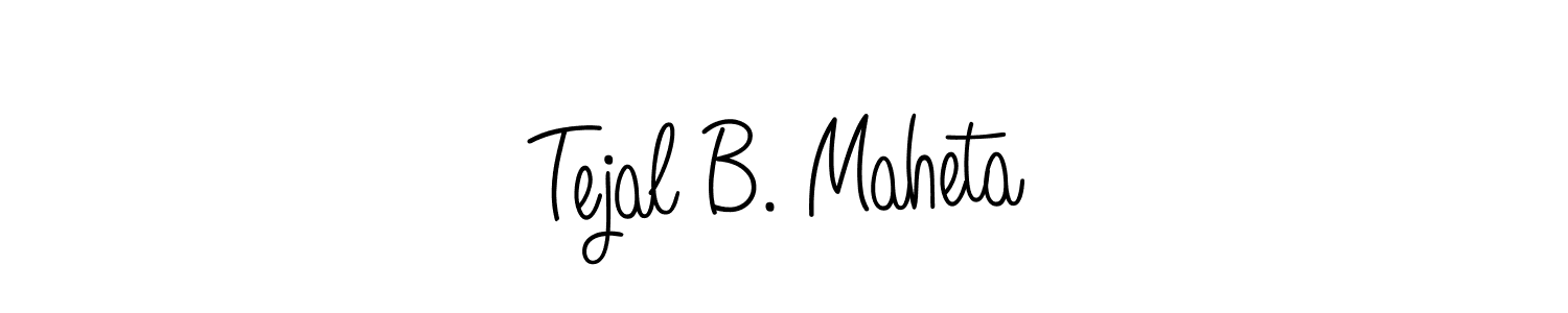 Once you've used our free online signature maker to create your best signature Angelique-Rose-font-FFP style, it's time to enjoy all of the benefits that Tejal B. Maheta name signing documents. Tejal B. Maheta signature style 5 images and pictures png