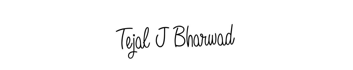 if you are searching for the best signature style for your name Tejal J Bharwad. so please give up your signature search. here we have designed multiple signature styles  using Angelique-Rose-font-FFP. Tejal J Bharwad signature style 5 images and pictures png
