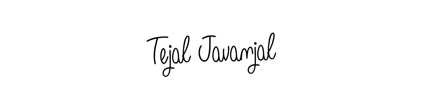 How to make Tejal Javanjal name signature. Use Angelique-Rose-font-FFP style for creating short signs online. This is the latest handwritten sign. Tejal Javanjal signature style 5 images and pictures png