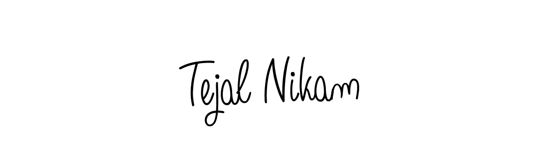 How to make Tejal Nikam signature? Angelique-Rose-font-FFP is a professional autograph style. Create handwritten signature for Tejal Nikam name. Tejal Nikam signature style 5 images and pictures png