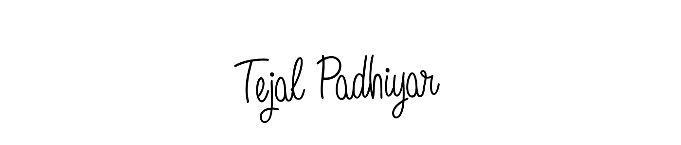 How to make Tejal Padhiyar signature? Angelique-Rose-font-FFP is a professional autograph style. Create handwritten signature for Tejal Padhiyar name. Tejal Padhiyar signature style 5 images and pictures png