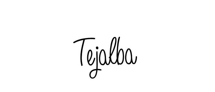 You should practise on your own different ways (Angelique-Rose-font-FFP) to write your name (Tejalba) in signature. don't let someone else do it for you. Tejalba signature style 5 images and pictures png