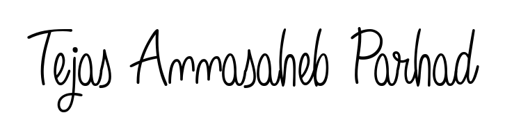 A classic penmanship look for Tejas Annasaheb Parhad. The Angelique-Rose-font-FFP font brings timeless elegance and confidence to every signed document. Tejas Annasaheb Parhad signature style 5 images and pictures png