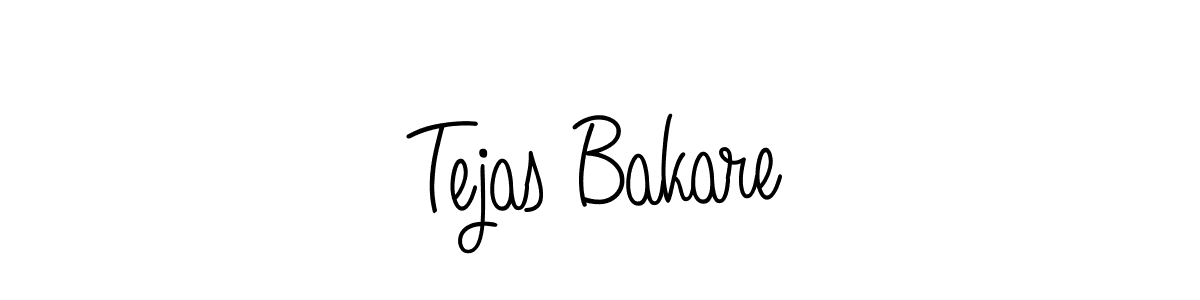 Use a signature maker to create a handwritten signature online. With this signature software, you can design (Angelique-Rose-font-FFP) your own signature for name Tejas Bakare. Tejas Bakare signature style 5 images and pictures png