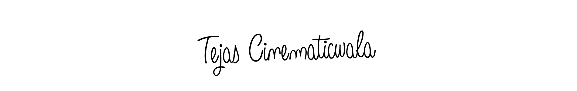 Make a beautiful signature design for name Tejas Cinematicwala. With this signature (Angelique-Rose-font-FFP) style, you can create a handwritten signature for free. Tejas Cinematicwala signature style 5 images and pictures png
