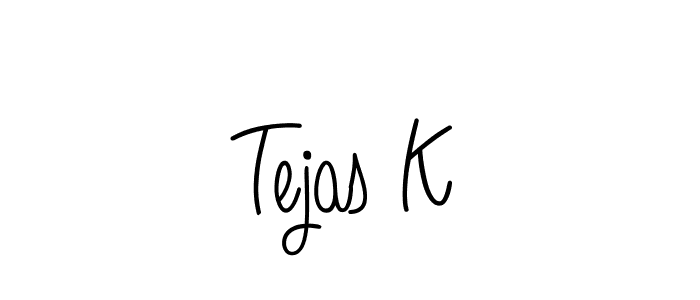 How to Draw Tejas K signature style? Angelique-Rose-font-FFP is a latest design signature styles for name Tejas K. Tejas K signature style 5 images and pictures png