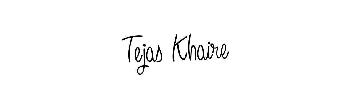 How to make Tejas Khaire signature? Angelique-Rose-font-FFP is a professional autograph style. Create handwritten signature for Tejas Khaire name. Tejas Khaire signature style 5 images and pictures png