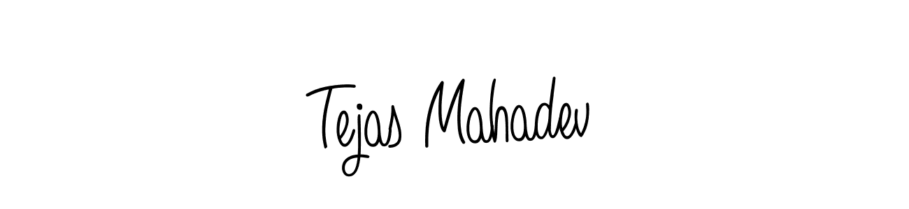 You should practise on your own different ways (Angelique-Rose-font-FFP) to write your name (Tejas Mahadev) in signature. don't let someone else do it for you. Tejas Mahadev signature style 5 images and pictures png