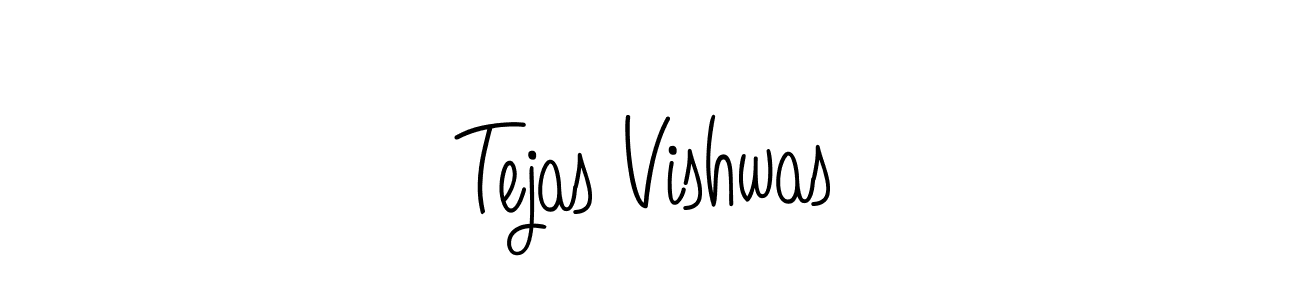 How to make Tejas Vishwas name signature. Use Angelique-Rose-font-FFP style for creating short signs online. This is the latest handwritten sign. Tejas Vishwas signature style 5 images and pictures png