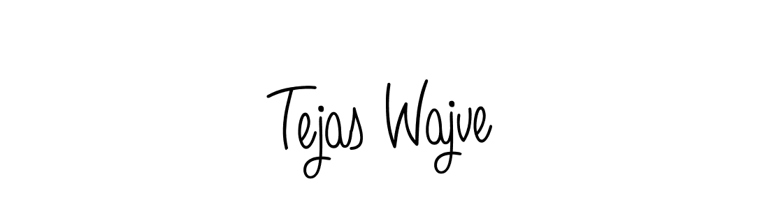 Design your own signature with our free online signature maker. With this signature software, you can create a handwritten (Angelique-Rose-font-FFP) signature for name Tejas Wajve. Tejas Wajve signature style 5 images and pictures png