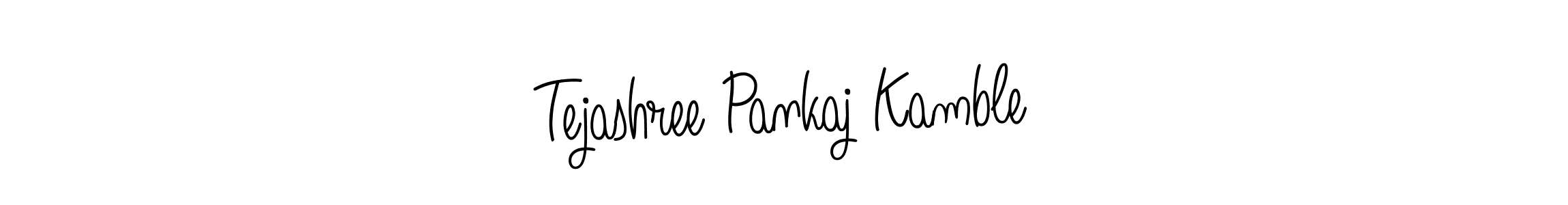 The best way (Angelique-Rose-font-FFP) to make a short signature is to pick only two or three words in your name. The name Tejashree Pankaj Kamble include a total of six letters. For converting this name. Tejashree Pankaj Kamble signature style 5 images and pictures png