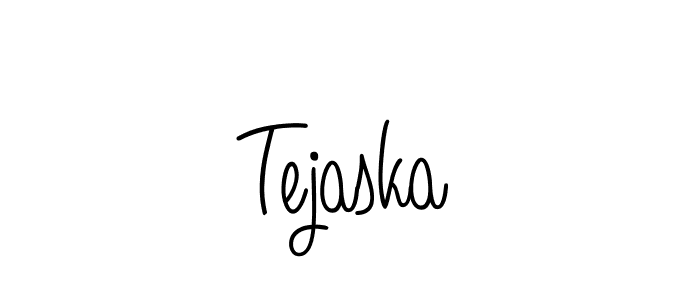 How to make Tejaska name signature. Use Angelique-Rose-font-FFP style for creating short signs online. This is the latest handwritten sign. Tejaska signature style 5 images and pictures png