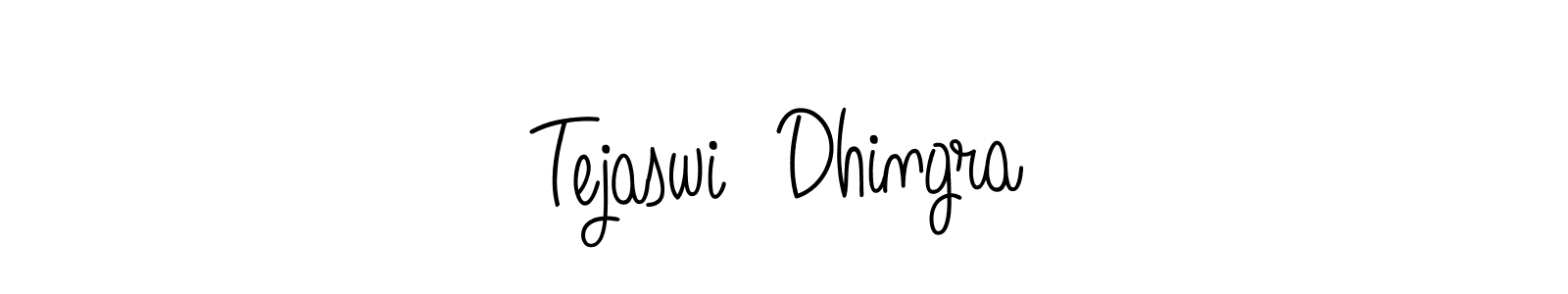You can use this online signature creator to create a handwritten signature for the name Tejaswi  Dhingra. This is the best online autograph maker. Tejaswi  Dhingra signature style 5 images and pictures png