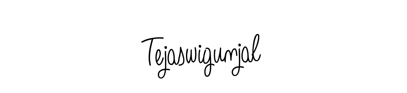 Also You can easily find your signature by using the search form. We will create Tejaswigunjal name handwritten signature images for you free of cost using Angelique-Rose-font-FFP sign style. Tejaswigunjal signature style 5 images and pictures png