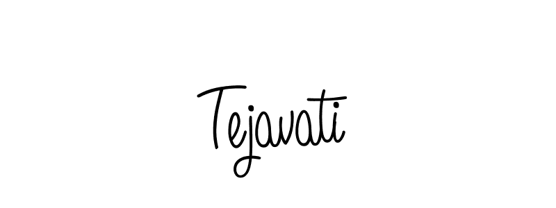 Design your own signature with our free online signature maker. With this signature software, you can create a handwritten (Angelique-Rose-font-FFP) signature for name Tejavati. Tejavati signature style 5 images and pictures png