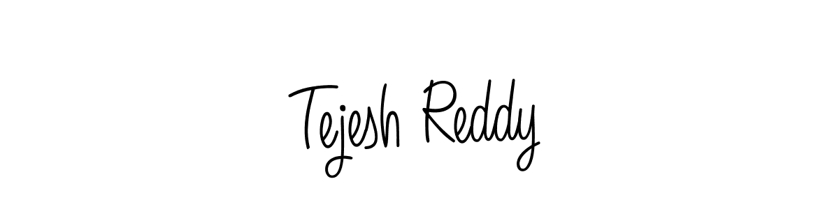 Design your own signature with our free online signature maker. With this signature software, you can create a handwritten (Angelique-Rose-font-FFP) signature for name Tejesh Reddy. Tejesh Reddy signature style 5 images and pictures png