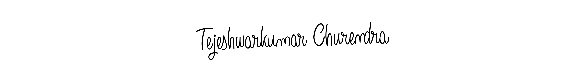 Design your own signature with our free online signature maker. With this signature software, you can create a handwritten (Angelique-Rose-font-FFP) signature for name Tejeshwarkumar Churendra. Tejeshwarkumar Churendra signature style 5 images and pictures png