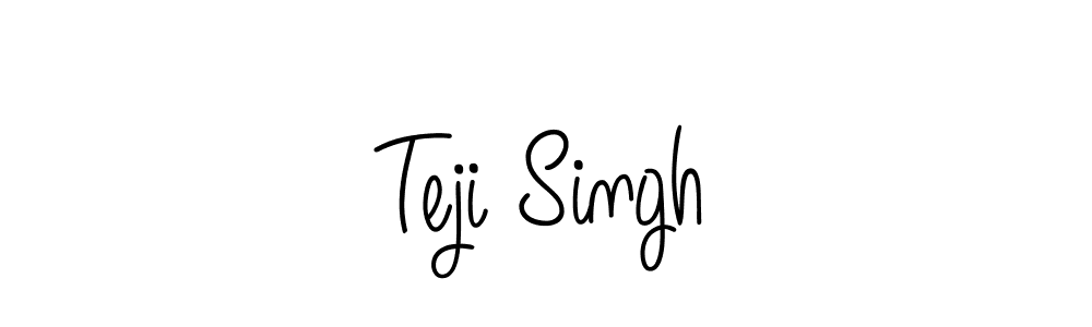 How to make Teji Singh name signature. Use Angelique-Rose-font-FFP style for creating short signs online. This is the latest handwritten sign. Teji Singh signature style 5 images and pictures png