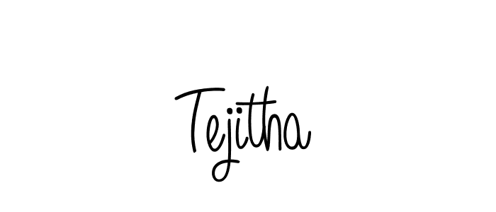 Create a beautiful signature design for name Tejitha. With this signature (Angelique-Rose-font-FFP) fonts, you can make a handwritten signature for free. Tejitha signature style 5 images and pictures png