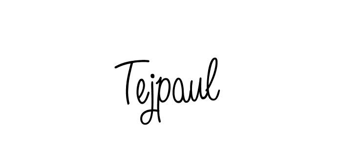 Make a beautiful signature design for name Tejpaul. With this signature (Angelique-Rose-font-FFP) style, you can create a handwritten signature for free. Tejpaul signature style 5 images and pictures png