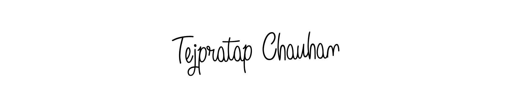 Create a beautiful signature design for name Tejpratap Chauhan. With this signature (Angelique-Rose-font-FFP) fonts, you can make a handwritten signature for free. Tejpratap Chauhan signature style 5 images and pictures png