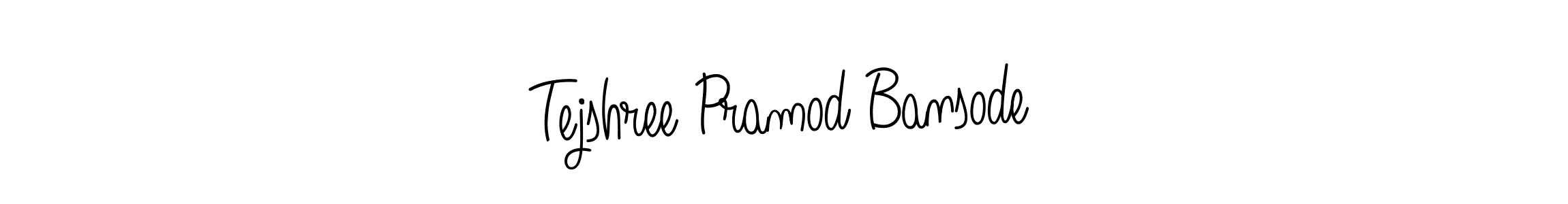 Make a beautiful signature design for name Tejshree Pramod Bansode. With this signature (Angelique-Rose-font-FFP) style, you can create a handwritten signature for free. Tejshree Pramod Bansode signature style 5 images and pictures png