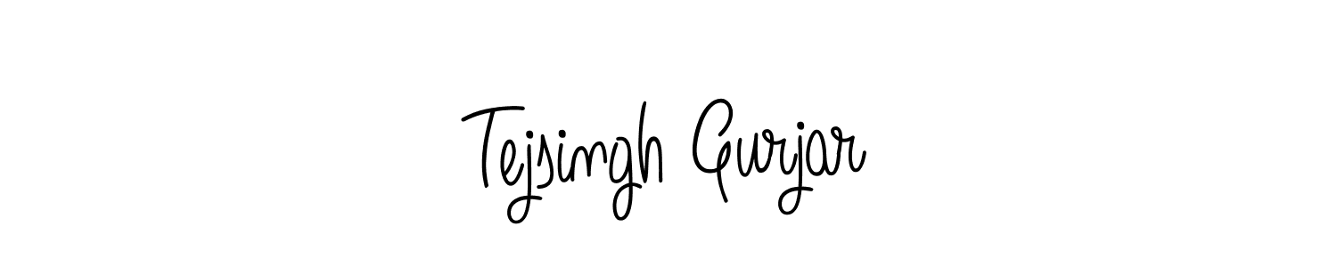 How to make Tejsingh Gurjar signature? Angelique-Rose-font-FFP is a professional autograph style. Create handwritten signature for Tejsingh Gurjar name. Tejsingh Gurjar signature style 5 images and pictures png