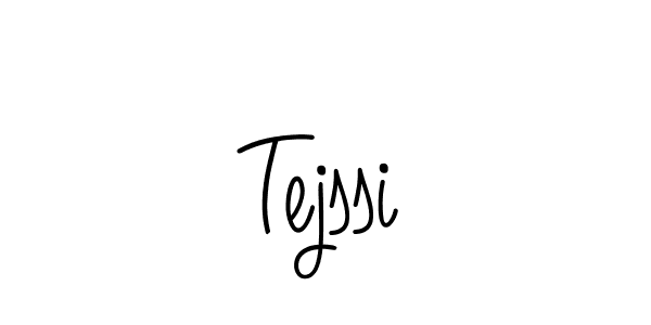 Use a signature maker to create a handwritten signature online. With this signature software, you can design (Angelique-Rose-font-FFP) your own signature for name Tejssi. Tejssi signature style 5 images and pictures png