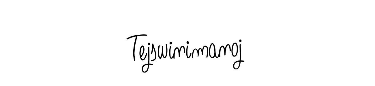 How to make Tejswinimanoj name signature. Use Angelique-Rose-font-FFP style for creating short signs online. This is the latest handwritten sign. Tejswinimanoj signature style 5 images and pictures png
