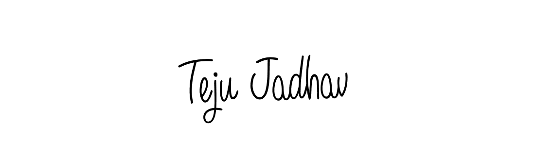 How to make Teju Jadhav signature? Angelique-Rose-font-FFP is a professional autograph style. Create handwritten signature for Teju Jadhav name. Teju Jadhav signature style 5 images and pictures png