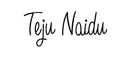 Quickly download Teju Naidu name signature in high-resolution PNG using Angelique-Rose-font-FFP style. Ready to insert into PDFs and online applications. Teju Naidu signature style 5 images and pictures png