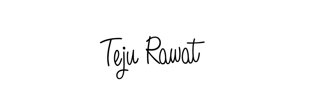 Design your own signature with our free online signature maker. With this signature software, you can create a handwritten (Angelique-Rose-font-FFP) signature for name Teju Rawat. Teju Rawat signature style 5 images and pictures png