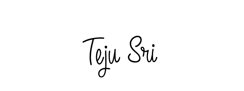 if you are searching for the best signature style for your name Teju Sri. so please give up your signature search. here we have designed multiple signature styles  using Angelique-Rose-font-FFP. Teju Sri signature style 5 images and pictures png