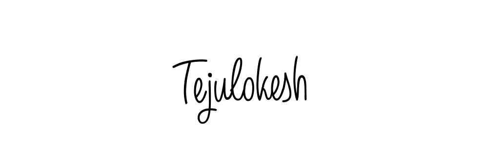 Tejulokesh stylish signature style. Best Handwritten Sign (Angelique-Rose-font-FFP) for my name. Handwritten Signature Collection Ideas for my name Tejulokesh. Tejulokesh signature style 5 images and pictures png