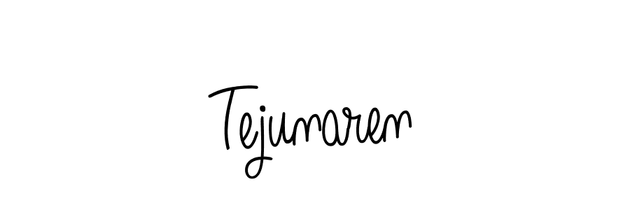 Tejunaren stylish signature style. Best Handwritten Sign (Angelique-Rose-font-FFP) for my name. Handwritten Signature Collection Ideas for my name Tejunaren. Tejunaren signature style 5 images and pictures png