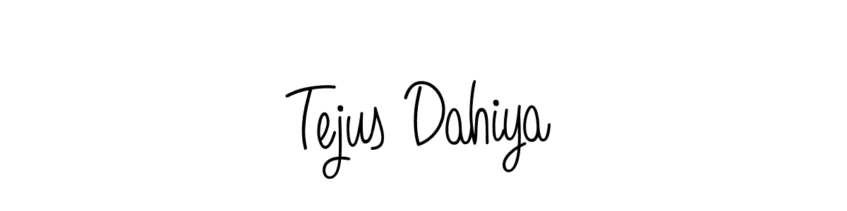 You can use this online signature creator to create a handwritten signature for the name Tejus Dahiya. This is the best online autograph maker. Tejus Dahiya signature style 5 images and pictures png