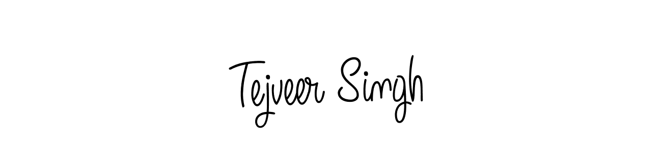 Make a beautiful signature design for name Tejveer Singh. With this signature (Angelique-Rose-font-FFP) style, you can create a handwritten signature for free. Tejveer Singh signature style 5 images and pictures png