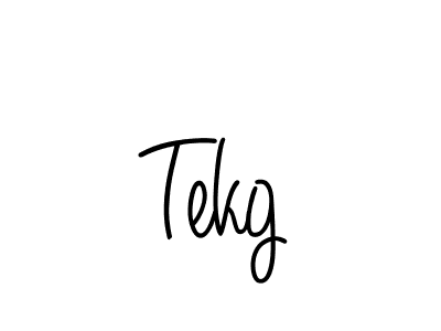 Design your own signature with our free online signature maker. With this signature software, you can create a handwritten (Angelique-Rose-font-FFP) signature for name Tekg. Tekg signature style 5 images and pictures png