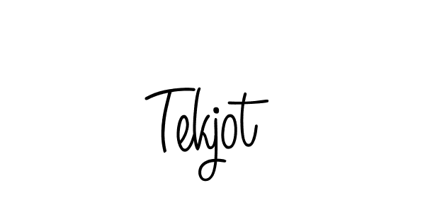 Use a signature maker to create a handwritten signature online. With this signature software, you can design (Angelique-Rose-font-FFP) your own signature for name Tekjot. Tekjot signature style 5 images and pictures png