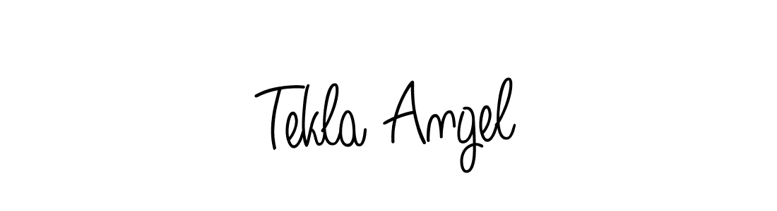Tekla Angel stylish signature style. Best Handwritten Sign (Angelique-Rose-font-FFP) for my name. Handwritten Signature Collection Ideas for my name Tekla Angel. Tekla Angel signature style 5 images and pictures png