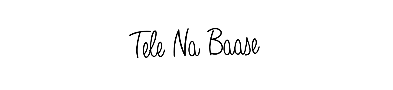 How to make Tele Na Baase name signature. Use Angelique-Rose-font-FFP style for creating short signs online. This is the latest handwritten sign. Tele Na Baase signature style 5 images and pictures png
