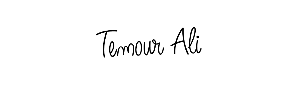 Make a beautiful signature design for name Temour Ali. With this signature (Angelique-Rose-font-FFP) style, you can create a handwritten signature for free. Temour Ali signature style 5 images and pictures png