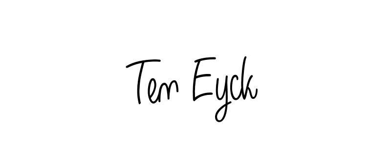 Use a signature maker to create a handwritten signature online. With this signature software, you can design (Angelique-Rose-font-FFP) your own signature for name Ten Eyck. Ten Eyck signature style 5 images and pictures png