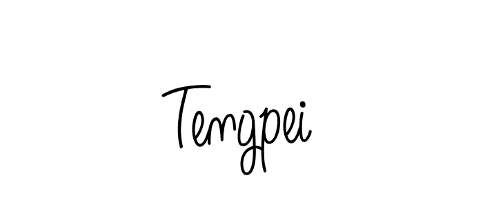 You should practise on your own different ways (Angelique-Rose-font-FFP) to write your name (Tengpei) in signature. don't let someone else do it for you. Tengpei signature style 5 images and pictures png