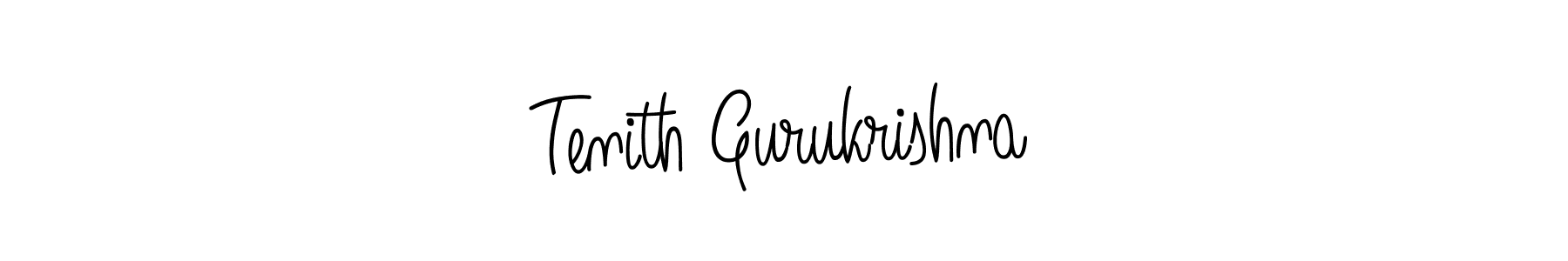 Use a signature maker to create a handwritten signature online. With this signature software, you can design (Angelique-Rose-font-FFP) your own signature for name Tenith Gurukrishna. Tenith Gurukrishna signature style 5 images and pictures png