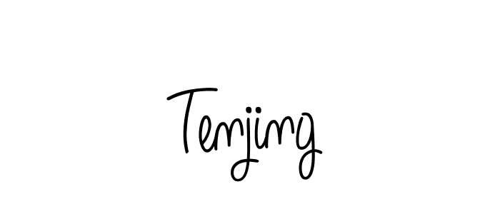 How to Draw Tenjing signature style? Angelique-Rose-font-FFP is a latest design signature styles for name Tenjing. Tenjing signature style 5 images and pictures png