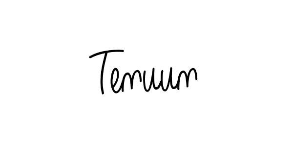 You should practise on your own different ways (Angelique-Rose-font-FFP) to write your name (Tenuun) in signature. don't let someone else do it for you. Tenuun signature style 5 images and pictures png