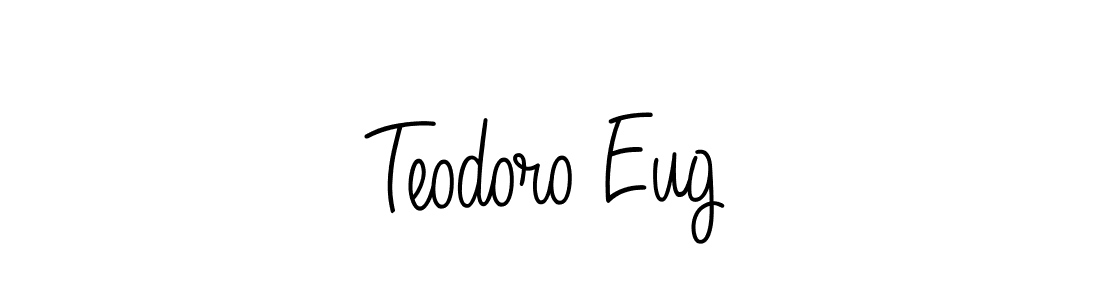 Make a short Teodoro Eug signature style. Manage your documents anywhere anytime using Angelique-Rose-font-FFP. Create and add eSignatures, submit forms, share and send files easily. Teodoro Eug signature style 5 images and pictures png