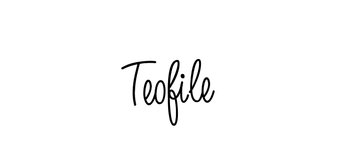 Design your own signature with our free online signature maker. With this signature software, you can create a handwritten (Angelique-Rose-font-FFP) signature for name Teofile. Teofile signature style 5 images and pictures png