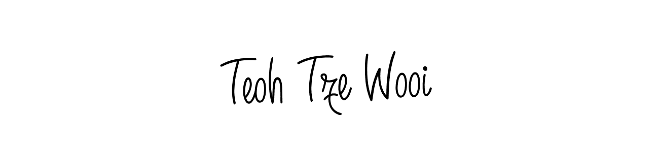 Once you've used our free online signature maker to create your best signature Angelique-Rose-font-FFP style, it's time to enjoy all of the benefits that Teoh Tze Wooi name signing documents. Teoh Tze Wooi signature style 5 images and pictures png